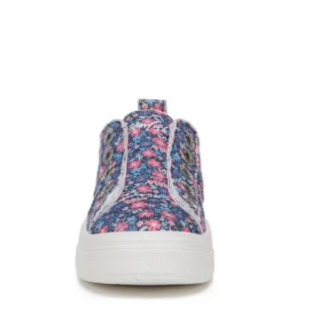 BLOWFISH MALIBU GIRLS’ SUPER PLAY-K SLIP-ON SNEAKERS – INDIGO PINK FLORAL